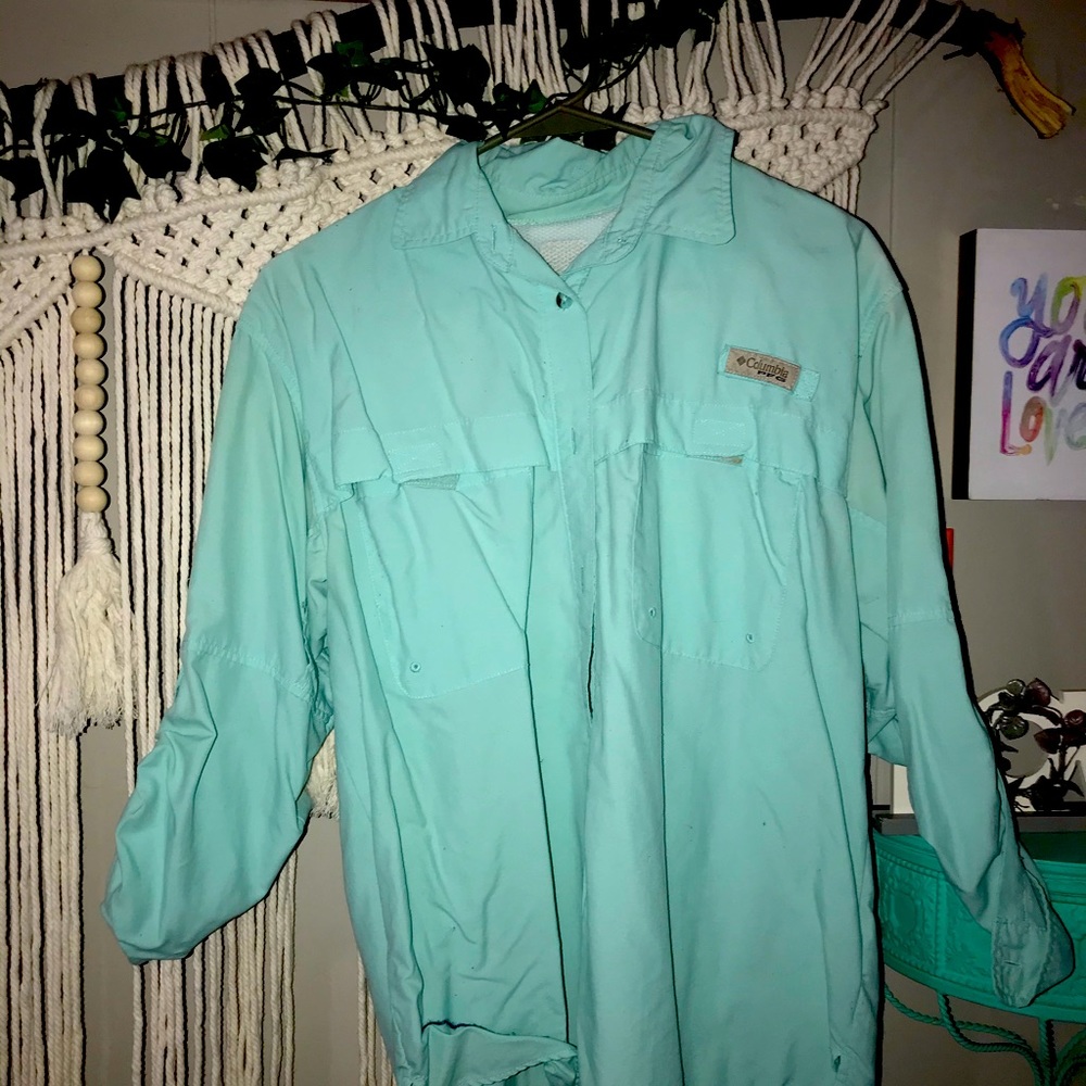 Blue Columbia dress shirt